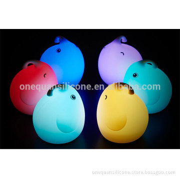 Lovely elephant shape silicone LED Nightlight